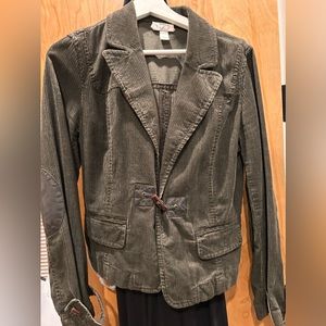 Vintage Cute Green Corduroy Blazer
